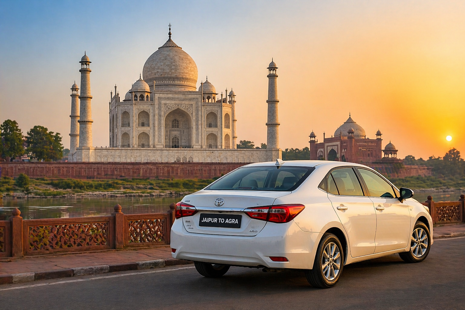 Jaipur to Agra Taxi